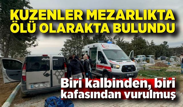 2 kuzen başlarından silahla vurulmuş halde bulundu