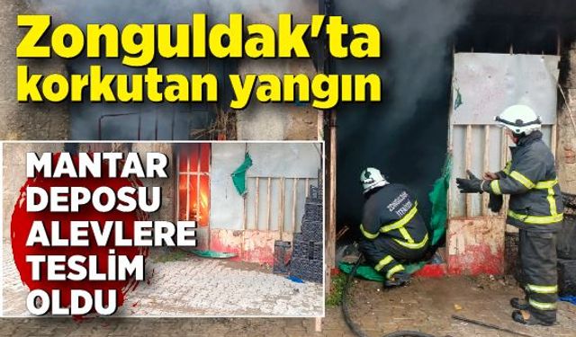 Zonguldak'ta korkutan yangın: İtfaiye ekipleri olay yerinde