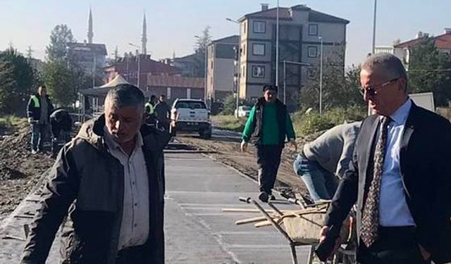 Çaycuma'da Havaalanı pisti kalitesinde yol