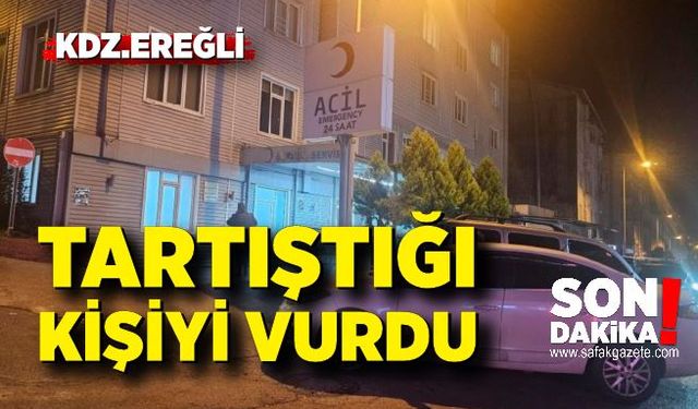 Zonguldak'ta olaylı gece! Tartıştığı kişiyi silahla vurup polisi aradı