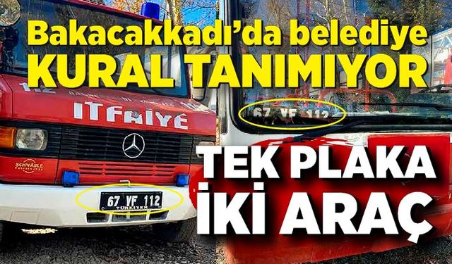 “Tek plaka, iki araç: Bakacakkadı’da belediye kural tanımıyor”