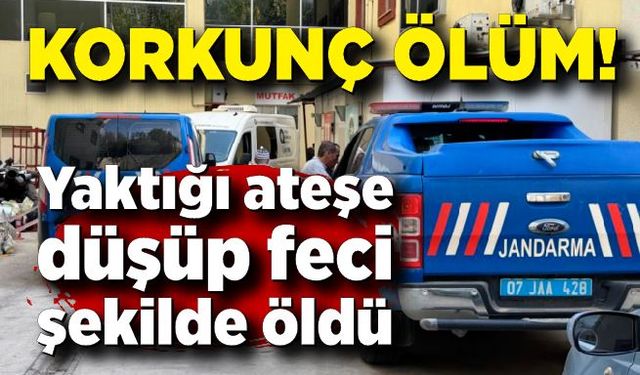 Bahçe temizliği için yaktığı ateşe düşerek hayatını kaybetti