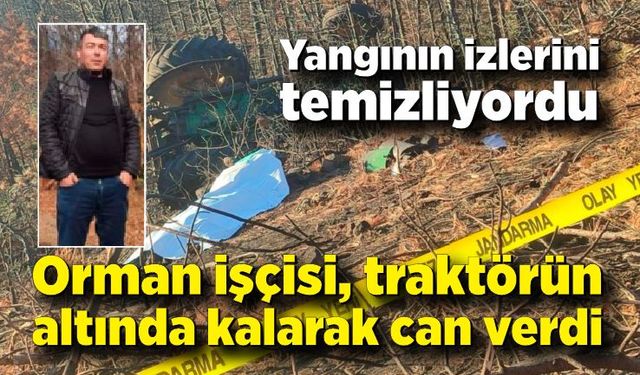 Orman işçisi, traktörün altında kalarak can verdi