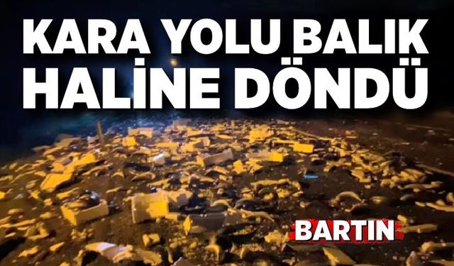 Kara yolu balık haline döndü