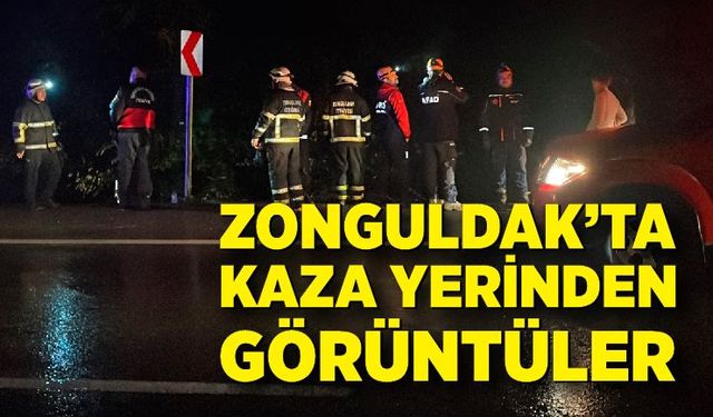 Zonguldak'ta feci kazadan görüntüler