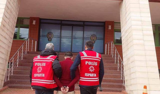 14 yıl 9 ay hapis cezasıyla aranan şahıs Isparta'da yakalandı