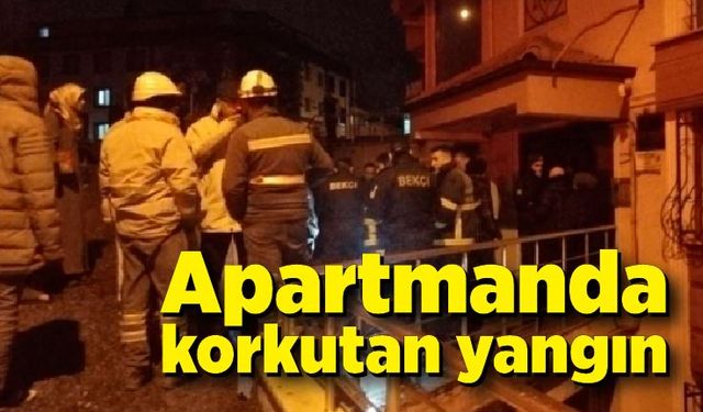 Karabük'te apartmanda korkutan yangın