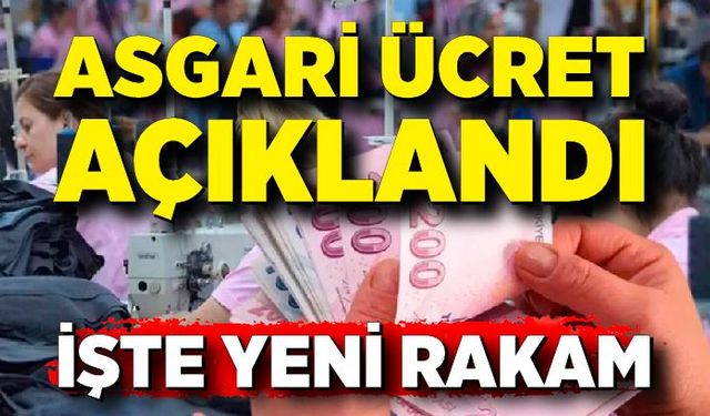 Asgari ücret belli oldu! İşte yeni asgari ücret