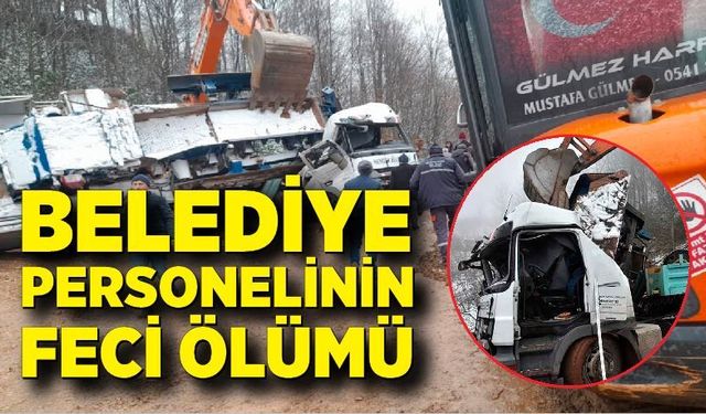 Feci kazada hayatını kaybeden belediye personeli son yolculuğuna uğurlandı