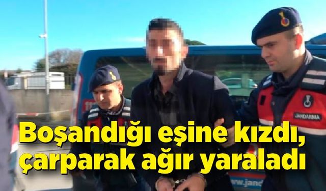 Boşandığı eşine otomobil ile çarparak ağır yaraladı