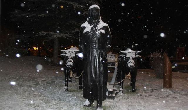 Çankırı beyaza büründü