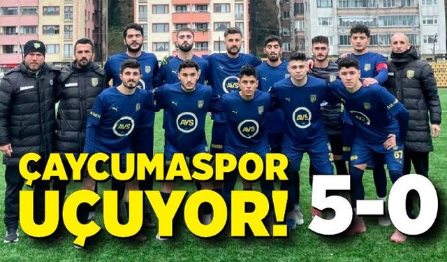 Çaycumaspor evine galibiyetle döndü: 5-0