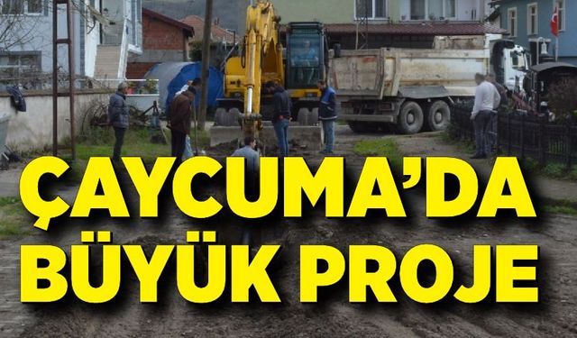 Çaycuma’da büyük proje başladı