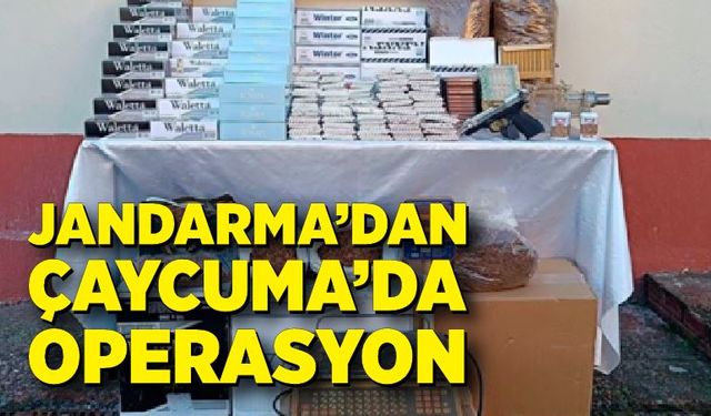 Çaycuma'da kaçak tütün operasyonu