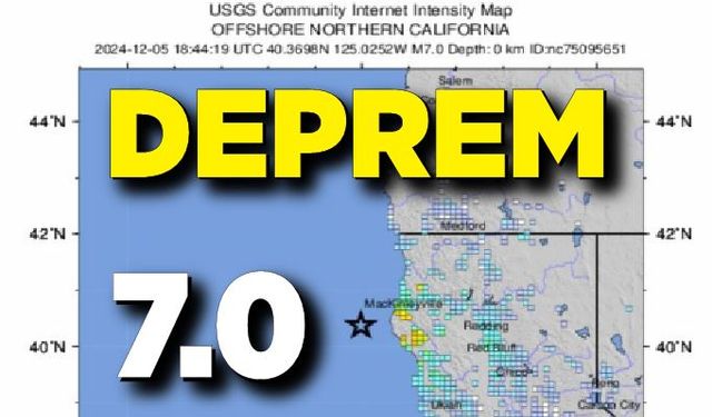 7.0 büyüklüğünde deprem: Tsunami uyarısı yapıldı