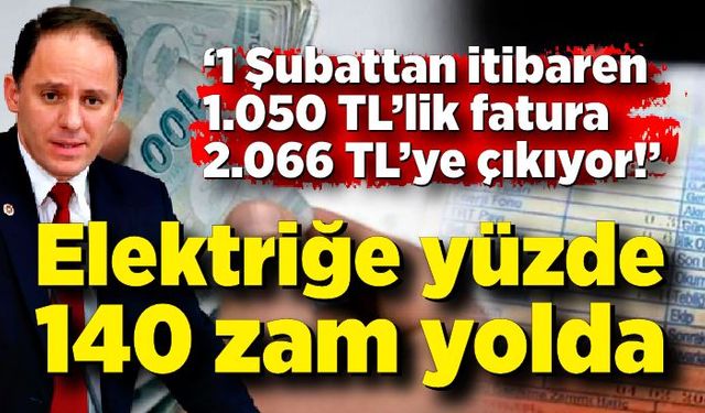 Deniz Yavuzyılmaz duyurdu: Elektriğe yüzde 140 zam yolda