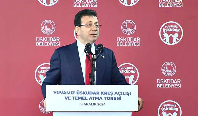 İmamoğlu: Kreşlerin her biri benim için mega projedir