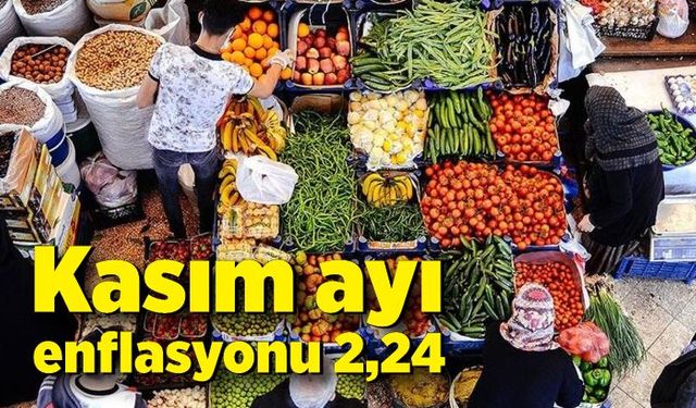 Kasım ayı enflasyonu açıklandı