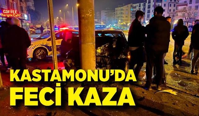 Kastamonu'da iki otomobil çarpıştı: 4 yaralı