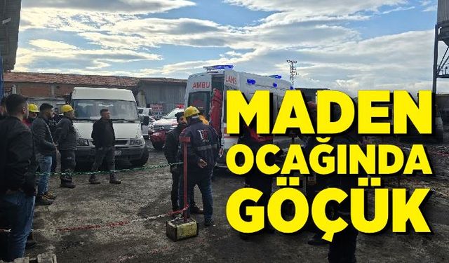 Maden ocağında göçük: 1 işçi yaralandı