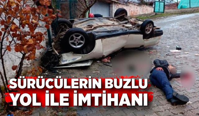 Kastamonu'da buzlanma kazaları beraberinde getirdi: 2 yaralı