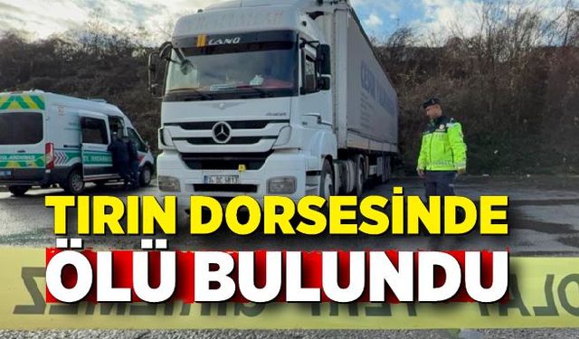 Park halindeki tırın dorsesinde ölü bulundu