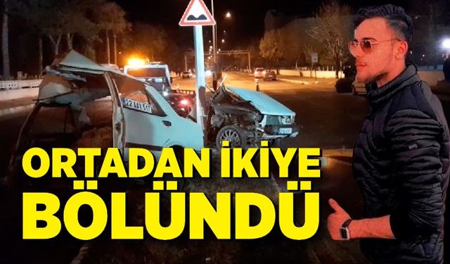 Ortadan ikiye bölünen Fiat Tofaş 1 kişiye mezar oldu