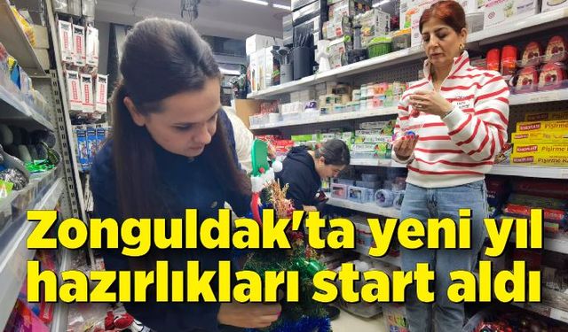 Zonguldak'ta yeni yıl hazırlıkları start aldı