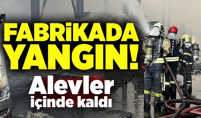 Fabrikada yangın! Alevler içinde kaldı