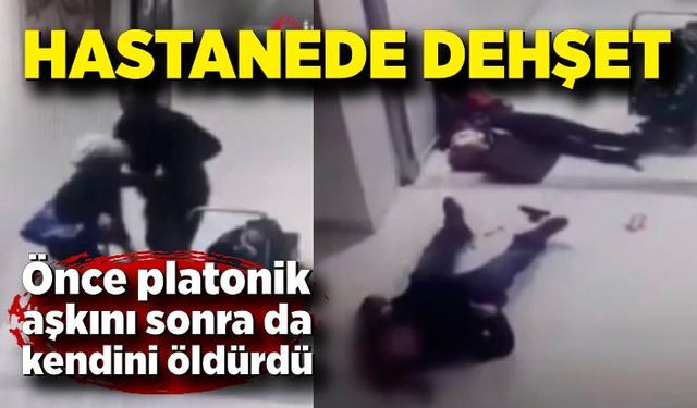 Hastanede tartıştığı kadına, daha sonra kendi kafasına sıktı