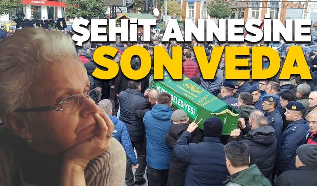 Zonguldak'ta şehit annesine son veda