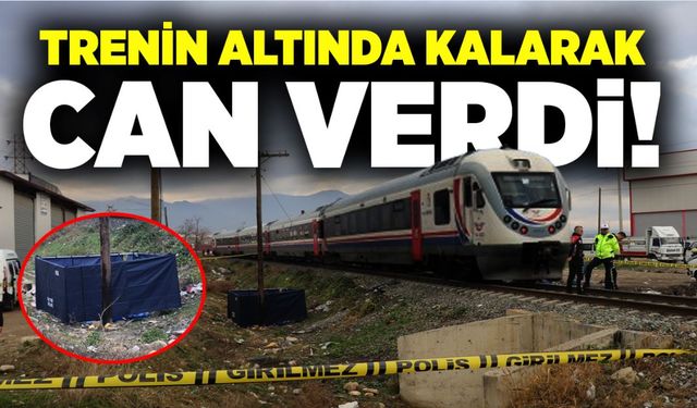 Trenin altında kalarak can verdi!