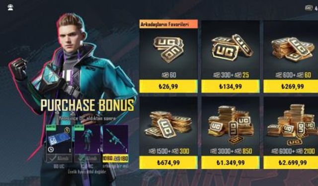 PUBG UC Kolayca Sipariş Verin