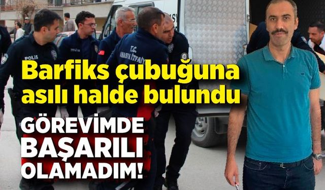 Sulama birliği başkanı barfiks çubuğuna asılı halde bulundu