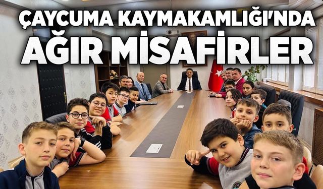 Çaycuma Kaymakamlığı'nda ağır misafirler