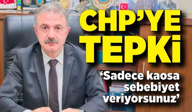 Çağatay İpekçi 'den CHP'ye tepki; Ülkeyi kaosa sürüklemekten vazgeçin