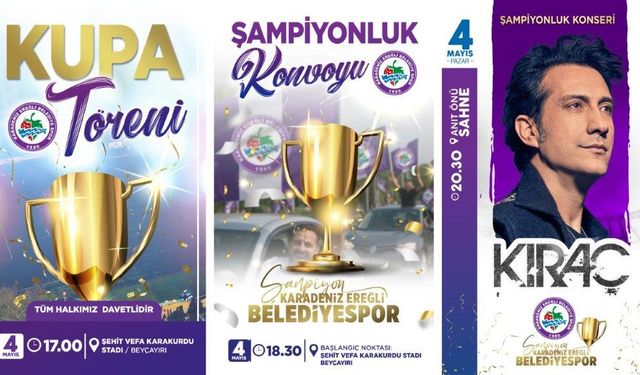 Hazırmısın Kdz. Ereğli!..Şampiyon Kupasına Kavuşuyor