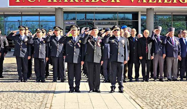 Türk Polis Teşkilatı'nın 180. Yılı Karabük’te törenle kutlandı