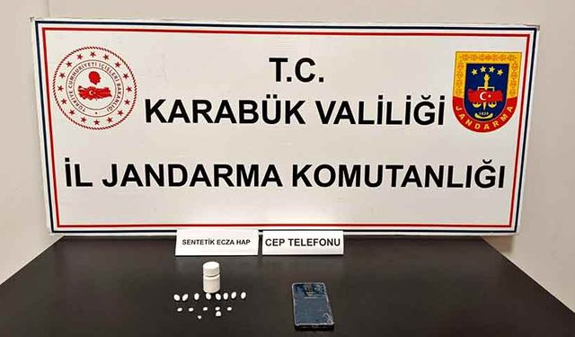 Karabük'te sentetik ecza hap ele geçirildi