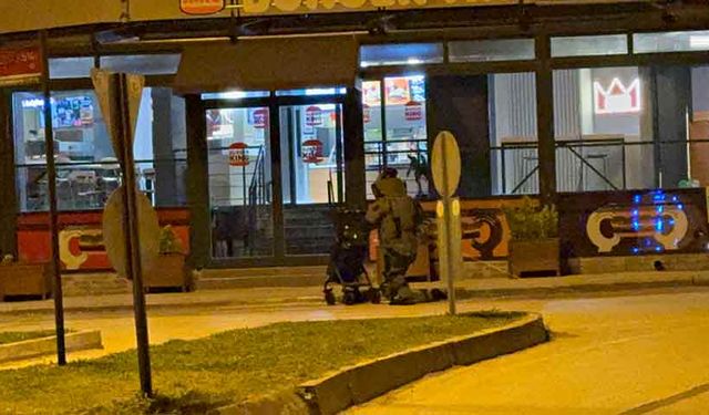 Unutulan çanta fünye ile patlatıldı
