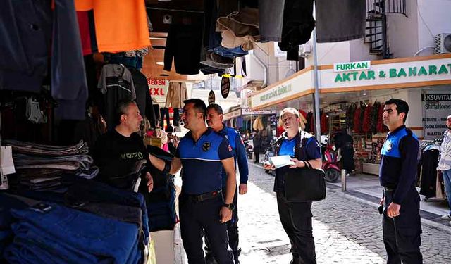 Kaldırım işgaline karşı denetimleri sürdürüyor