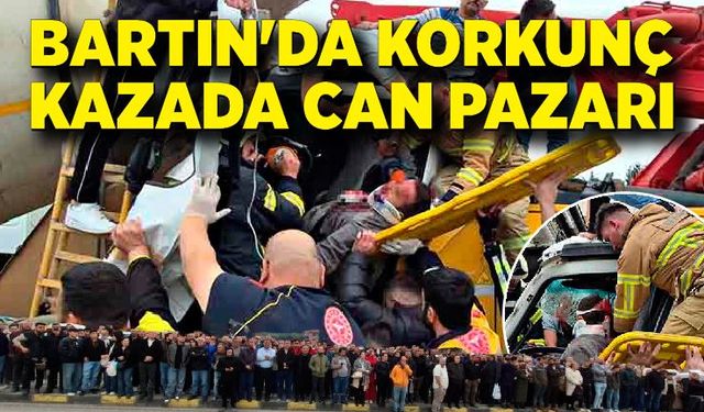 Bartın'da feci kazada can pazarı: 8 yaralı