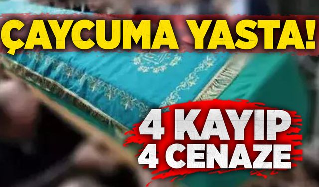 Çaycuma yasta: 4 kayıp, 4 cenaze