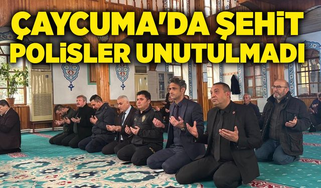Çaycuma'da şehit polisler unutulmadı