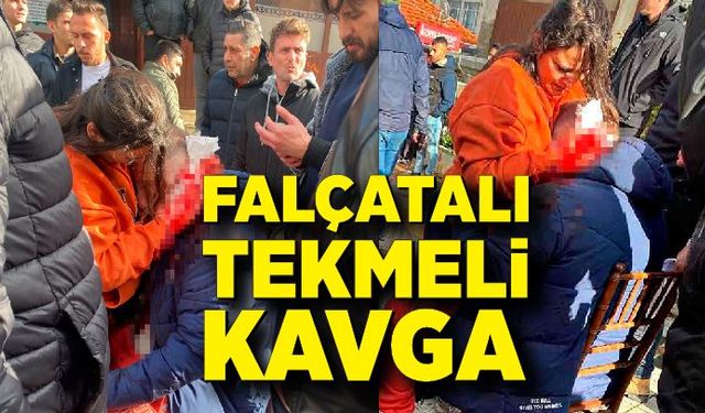 Bartın'da falçatalı tekmeli kavga:1 yaralı