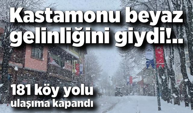 Kar yağışı sürüyor: 181 köy yolu ulaşıma kapandı