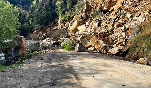 Giresun'da heyelan