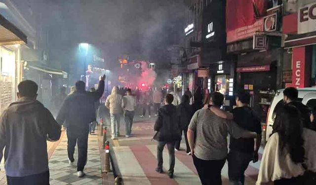 Bartın'da Beşiktaş taraftarların galibiyet sevinci