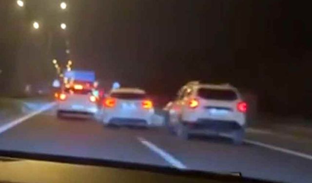 Makas atarak trafiği tehlikeye düşürdü: 9 bin lira ceza yedi