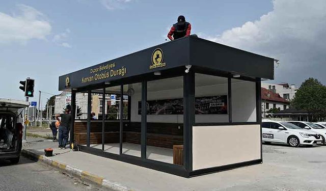 Düzce’nin 6. Akıllı durağı oldu